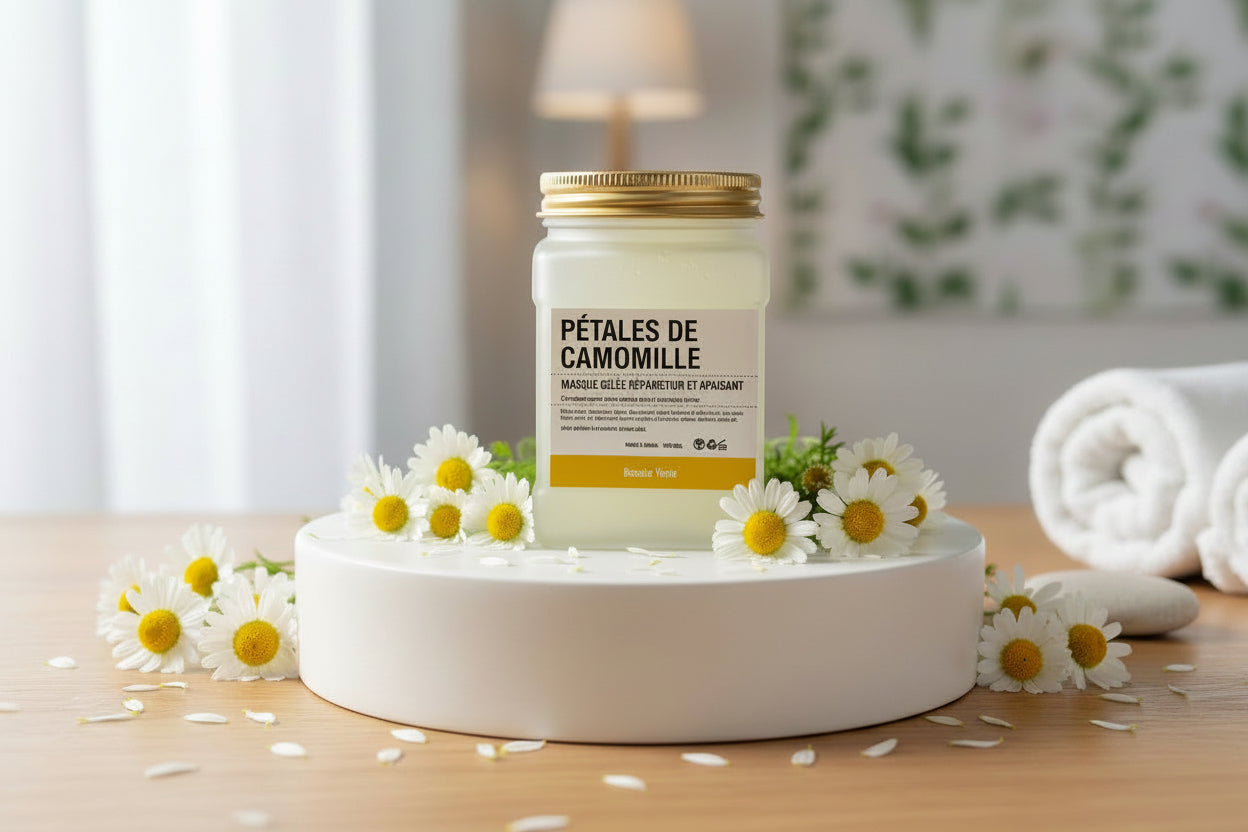 MASQUE AUX PETALES DE CAMOMILLE